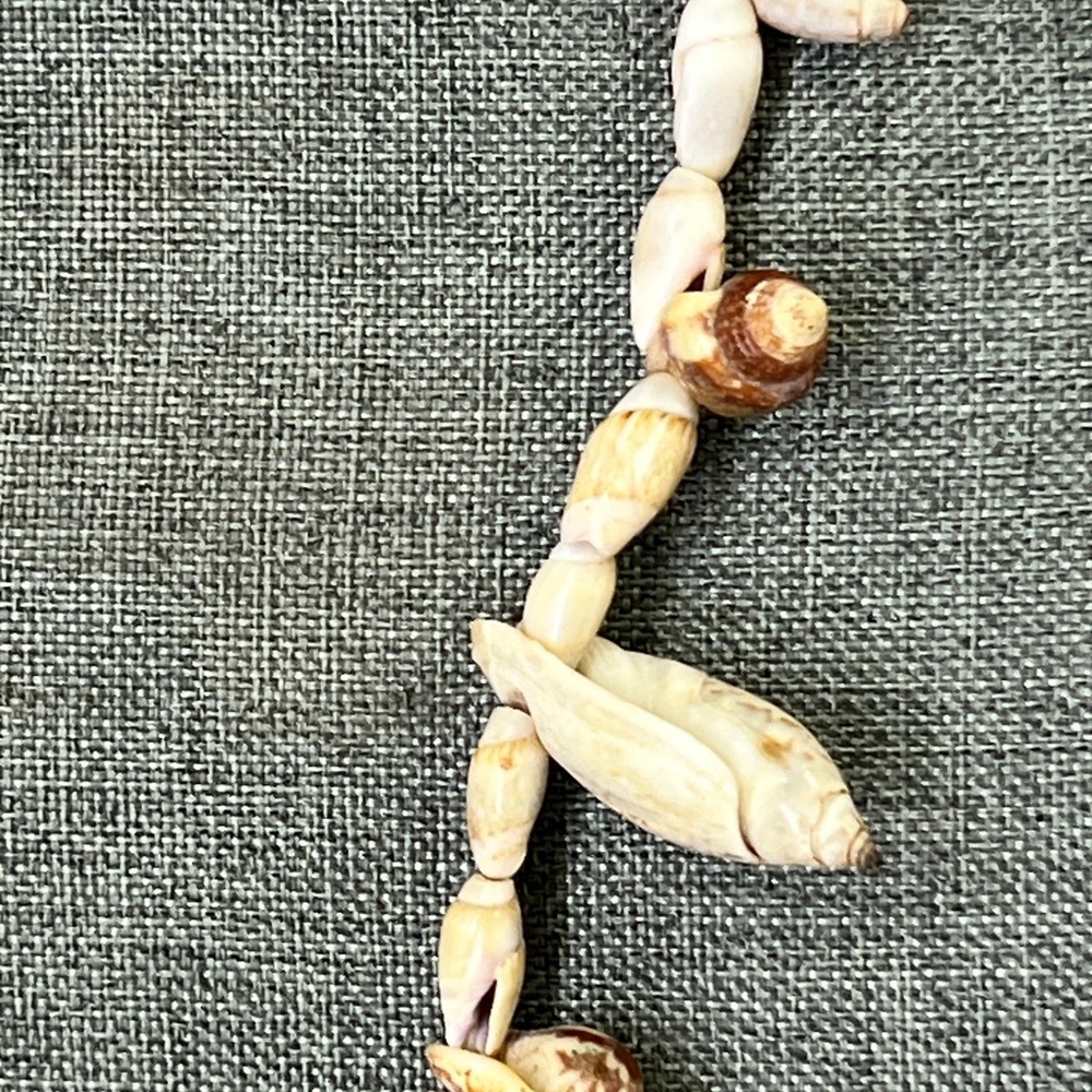Vintage Shell Lei Necklace Rare LARGE Very Nice and has Two Clams Shells☑️ - Picture 3 of 8